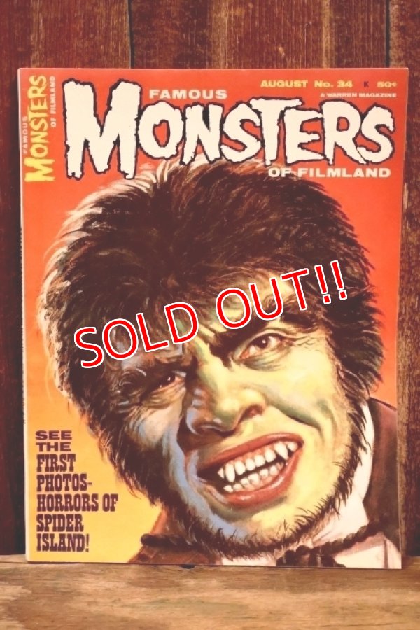 画像1: ct-260801-86 FAMOUS MONSTERS OF FILMLAND / August 1965 No.34