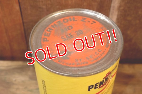画像9: dp-260417-08 PENNZOIL WITH Z-7 S.A.E. 30 ONE U.S. QUART MOTOR OIL CAN　
