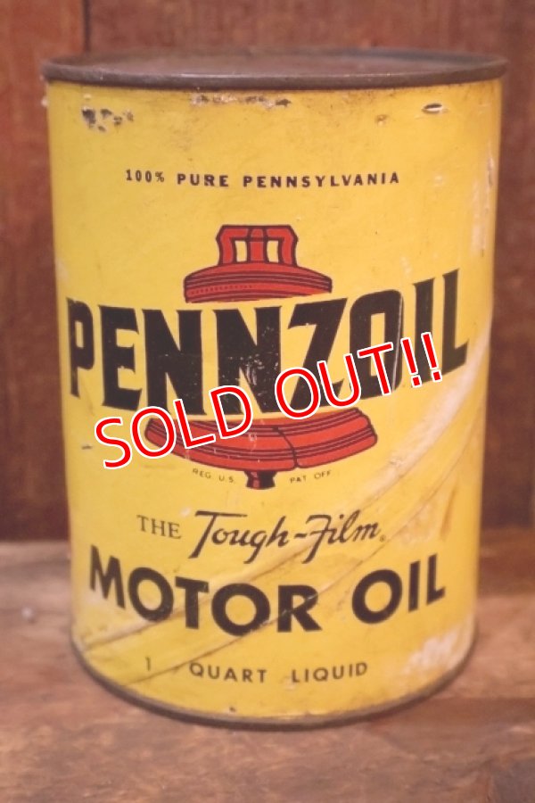 画像4: dp-260417-08 PENNZOIL 1950's-1960's ONE U.S. QUART MOTOR OIL CAN