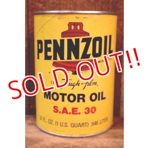 画像: dp-260417-08 PENNZOIL WITH Z-7 S.A.E. 30 ONE U.S. QUART MOTOR OIL CAN