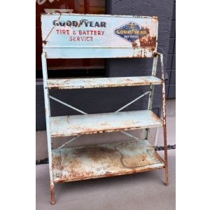 画像: dp-260901-02 【※店頭ピックのみ】GOODYEAR TIRE & BATTERY SERVICE 1950's-1960's METAL SHELF RACK