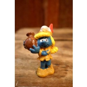 画像: ct-241008-68 Smurfette / PVC Figure "Indian" #20167