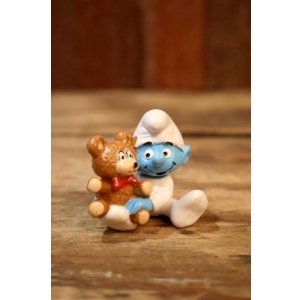 画像: ct-241008-68 Smurf / PVC Figure "Baby & Teddy Bear" #20205