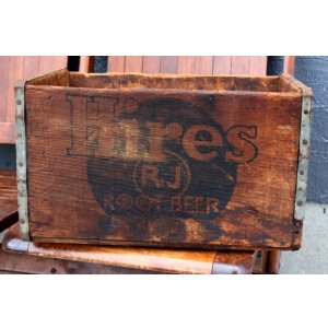 画像: dp-260801-21 Hires ROOT BEER / 1950's-1960's Wood Crate Box