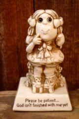 画像: ct-220901-15 RUSS BERRIE 1970's Message Doll "Please be patient..."