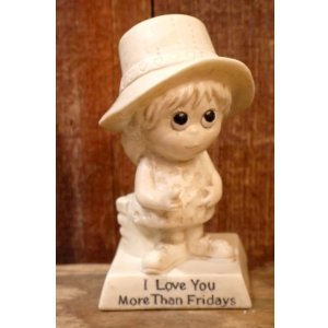 画像: ct-220901-15 R & W BERRIES 1970's Message Doll "I Love You More Than Fridays"