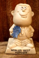 画像: ct-220901-15 R & W BERRIES 1970's Message Doll "WORLD'S BEST FATHER"