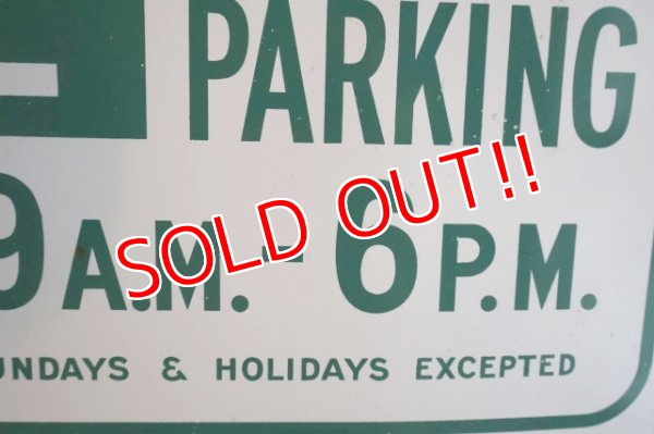 画像4: dp-260801-23 1970's〜Road Sign "2 HOUR PARKING・NO PARKING" 