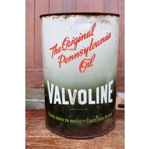 画像: dp-260901-49 VALVOLINE 1940's-1950's 5 U.S. QUARTS CAN