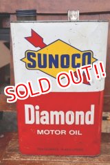 画像: dp-260901-64 SUNOCO 1960's-1970's Diamond MOTOR OIL TEN QUARTS CAN