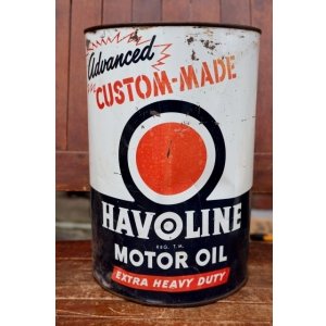 画像: dp-260901-48 THE TEXAS COMPANY(TEXACO) 1950's-1960's HAVOLINE 5 U.S. QUARTS CAN