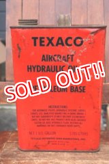 画像: dp-260901-84 TEXACO AIRCRAFT HYDRAULIC OIL ONE U.S. GALLON CAN