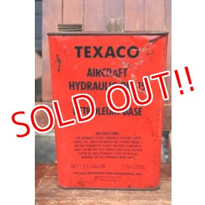 画像: dp-260901-84 TEXACO AIRCRAFT HYDRAULIC OIL ONE U.S. GALLON CAN