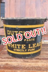 画像: dp-260901-24 NATIONAL LEAD COMPANY 1950's-1960's DUTCH BOY WHITE LEAD 50 LBS.NET BUCKET