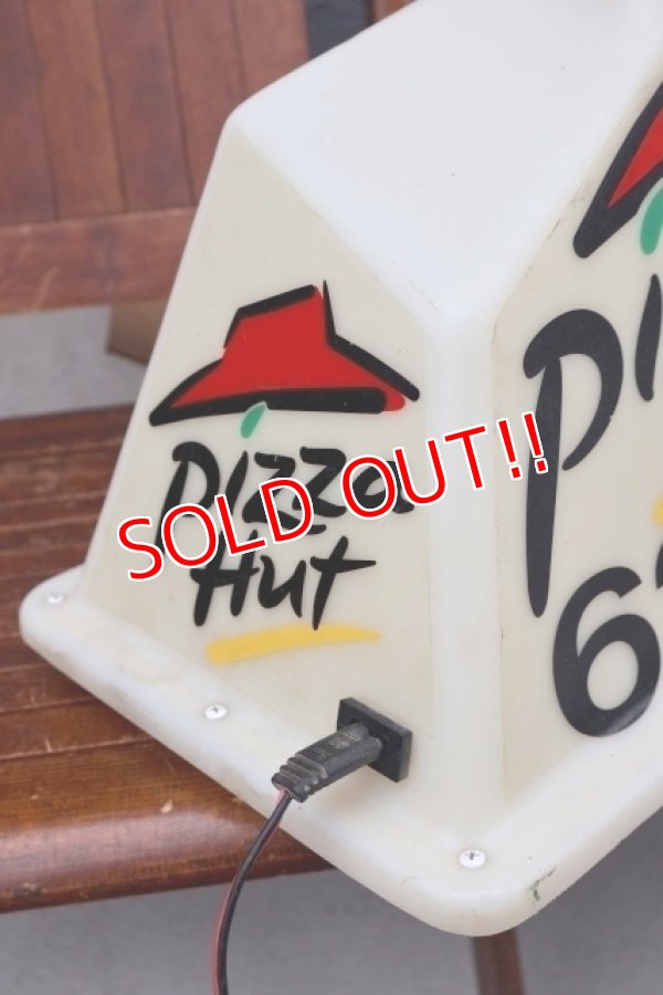 画像10: dp-260901-14 Pizza Hut 2000's Delivery Car Topper Sign