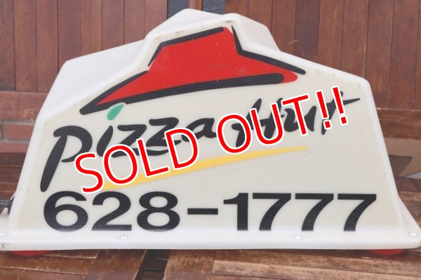 画像5: dp-260901-14 Pizza Hut 2000's Delivery Car Topper Sign