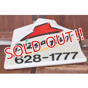 画像: dp-260901-14 Pizza Hut 2000's Delivery Car Topper Sign