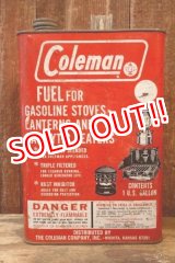 画像: dp-260902-02 Coleman 1970's FUEL 1 U.S. GALLON CAN