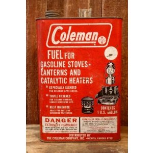 画像: dp-260902-02 Coleman 1970's FUEL 1 U.S. GALLON CAN