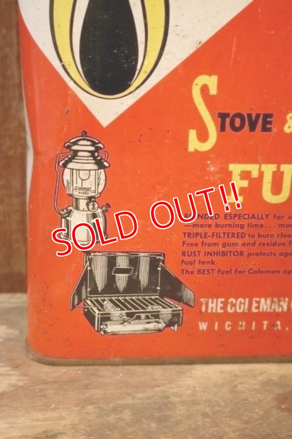 画像2: dp-260902-01 Coleman 1960's  STOVE & LANTERN FUEL 1 U.S. GALLON CAN