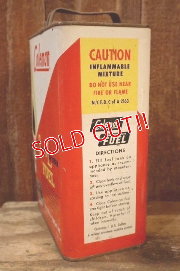 画像5: dp-260902-01 Coleman 1960's  STOVE & LANTERN FUEL 1 U.S. GALLON CAN