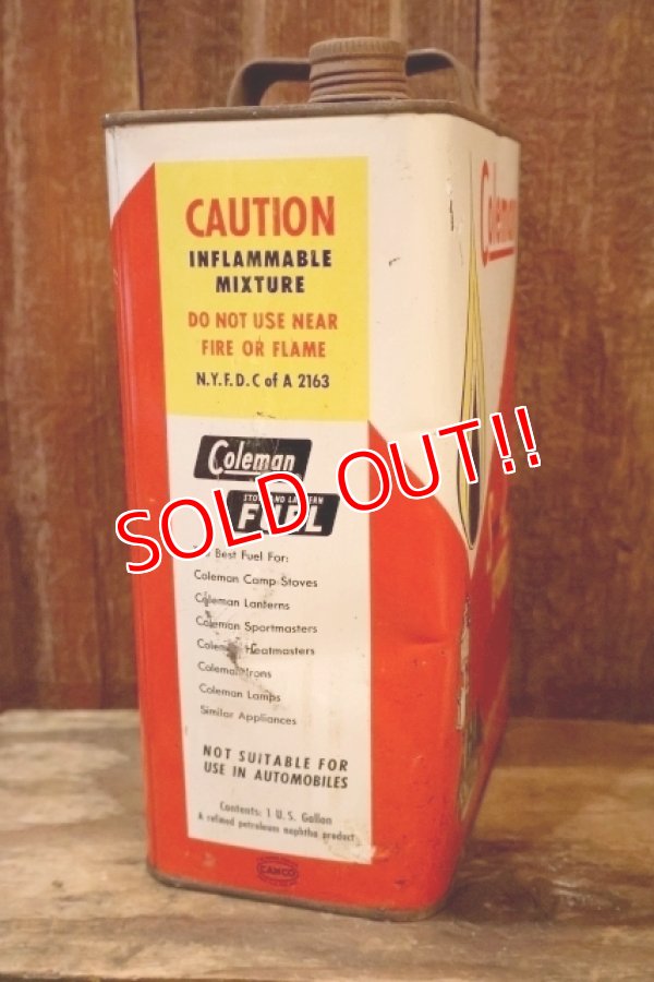 画像6: dp-260902-01 Coleman 1960's  STOVE & LANTERN FUEL 1 U.S. GALLON CAN