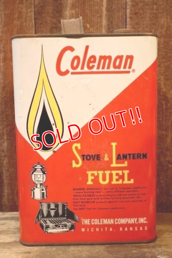 画像3: dp-260902-01 Coleman 1960's  STOVE & LANTERN FUEL 1 U.S. GALLON CAN
