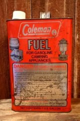 画像: dp-260801-15 Coleman mid 1980's-1990's FUEL 1 U.S. GALLON CAN