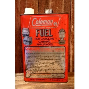 画像: dp-260801-15 Coleman mid 1980's-1990's FUEL 1 U.S. GALLON CAN