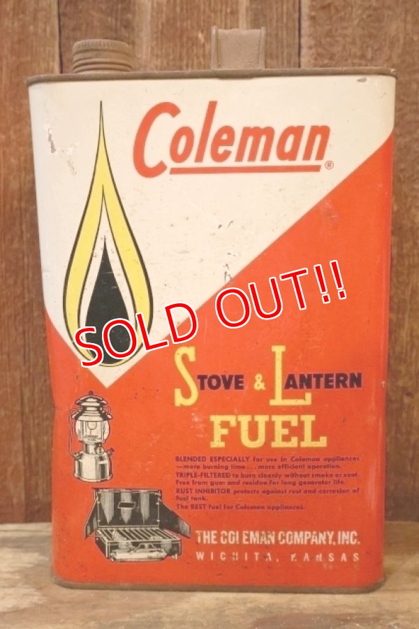 画像1: dp-260902-01 Coleman 1960's  STOVE & LANTERN FUEL 1 U.S. GALLON CAN