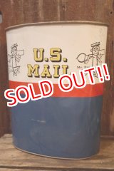 画像: ct-260901-01 U.S. MAIL / MR. ZIP 1960's TRASH CAN