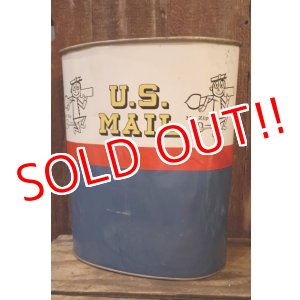 画像: ct-260901-01 U.S. MAIL / MR. ZIP 1960's TRASH CAN