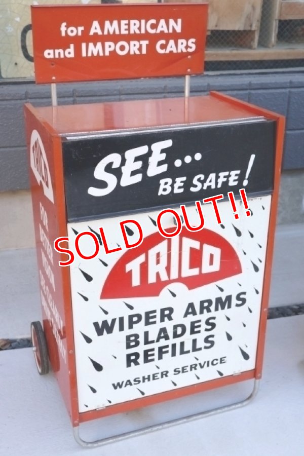 画像1: dp-260901-07 TRICO 1960's WIPER ARMS BLADES REFILLS CABINET