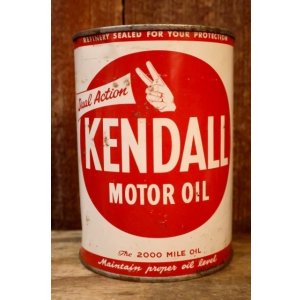 画像: ct-260902-22 KENDALL REFINING COMPANY 1950's ONE U.S. QUART MOTOR OIL CAN