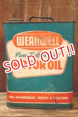 画像: dp-260901-70 WEARWELL MOTOR OIL 2 U.S. GALLONS CAN