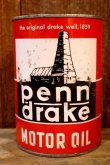 画像1: ct-260902-06 PENNSYLVANIA REFINING COMPANY 1950's-1960's penn drake ONE U.S. QUART MOTOR OIL CAN