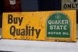 画像1: 【※店頭ピックのみ】dp-260901-25 QUAKER STATE MOTOR OIL 1960's "Buy Quality" Metal Sign