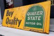 画像2: 【※店頭ピックのみ】dp-260901-25 QUAKER STATE MOTOR OIL 1960's "Buy Quality" Metal Sign