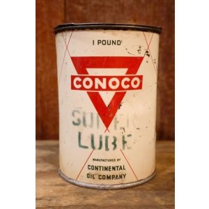 画像: dp-260901-51 CONOCO 1950's SUPER LUBE 1 POUND GREASE CAN