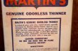 画像5: dp-260902-09 MARTIN PAINT STORES INC., MARTIN'S PAINT THINNER ONE U.S. GALLON CAN