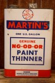 画像1: dp-260902-09 MARTIN PAINT STORES INC., MARTIN'S PAINT THINNER ONE U.S. GALLON CAN