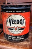 画像1: dp-260901-38 VEEDOL TRACTOR OIL 1950's 5 U.S. GALLONS CAN