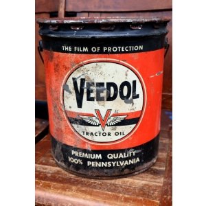 画像: dp-260901-38 VEEDOL TRACTOR OIL 1950's 5 U.S. GALLONS CAN