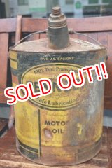 画像: dp-260901-35 PENNZOIL 1950's-1960's 5 U.S. GALLONS MOTOR OIL CAN