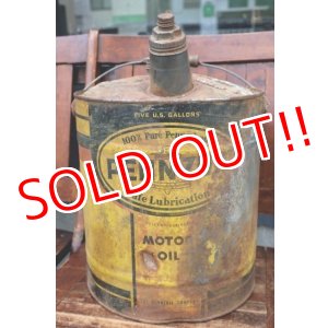 画像: dp-260901-35 PENNZOIL 1950's-1960's 5 U.S. GALLONS MOTOR OIL CAN