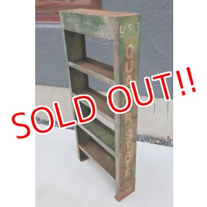 画像: dp-260901-15 QUAKER STATE MOTOR OIL 1950's ONE U.S. QUART CAN DISPLAY RACK