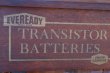 画像2: dp-260901-29 EVEREADY 1950's TRANSISTER BATTERIES WOOD SHOWCASE