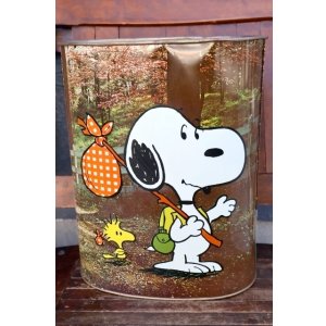 画像: ct-260901-07 Snoopy & Charlie Brown / CHEINCO 1960's-1970's Trash Can