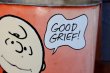 画像9: ct-260901-05 Snoopy & Charlie Brown / CHEINCO 1970's Trash Can (Red)