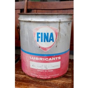 画像: dp-260901-41 FINA 1970's LUBRICANTS 35 POUNDS OIL CAN